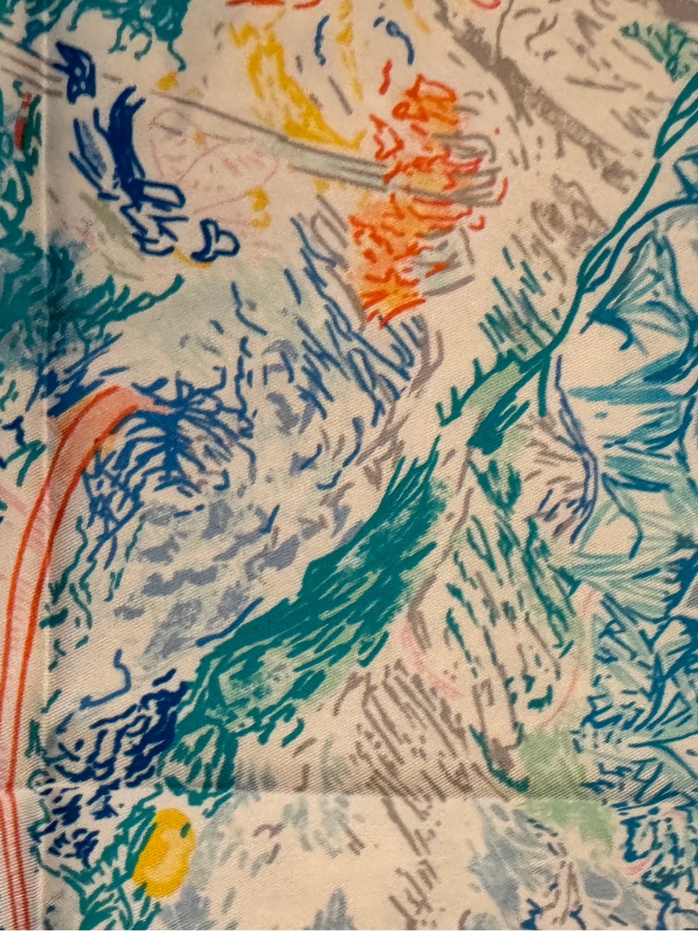 Luxury 90cm Silk Carnival Scarf - Picture 7 of 12